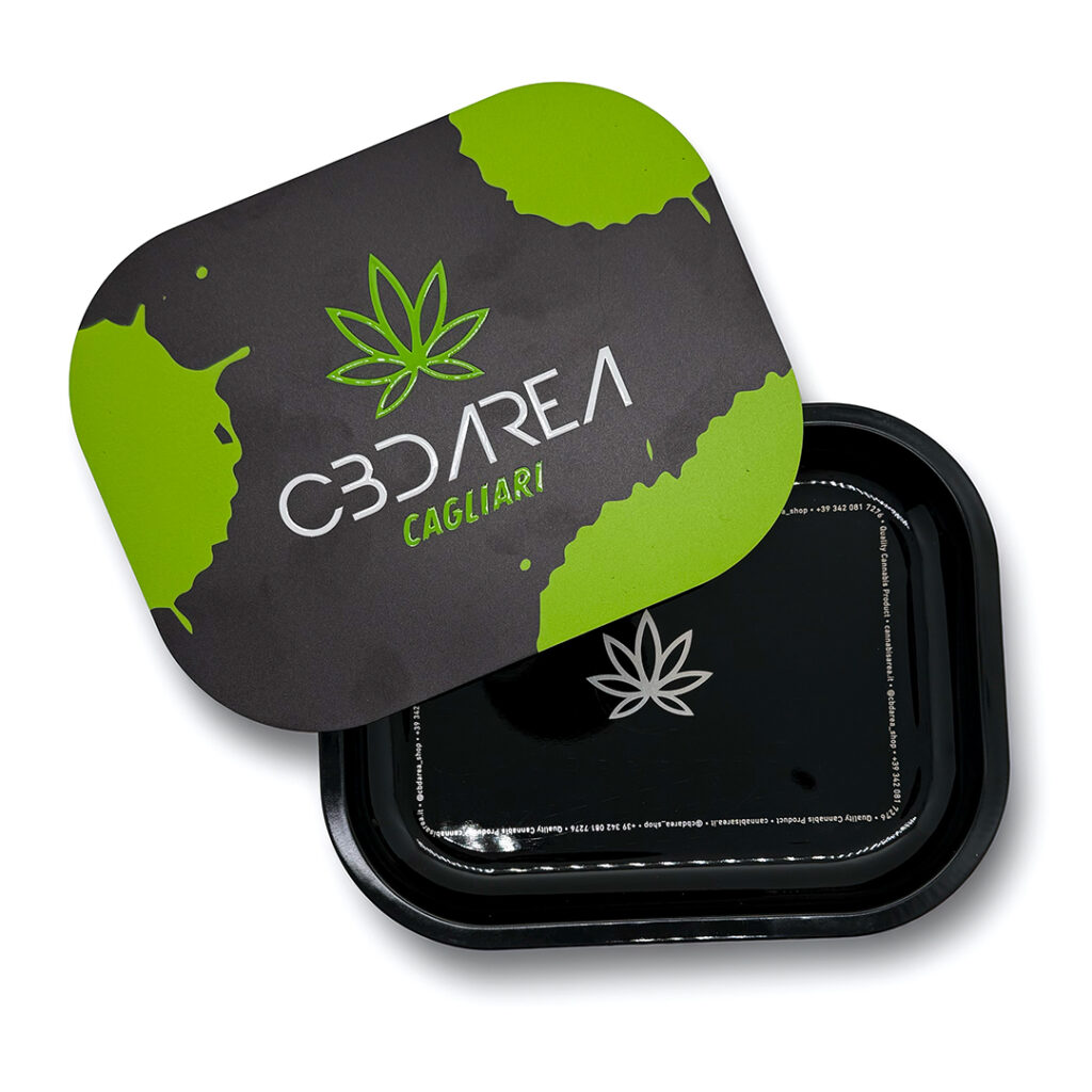 Cbd Area - Accessori per fumatori - Vassoio Metallo - Tappo Magnetico - tray